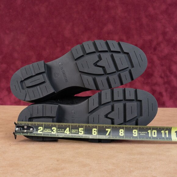 La Canadienne Women Klara Black Suede Waterproof Zip Platform Ankle Boots sz 8 - Picture 5 of 8